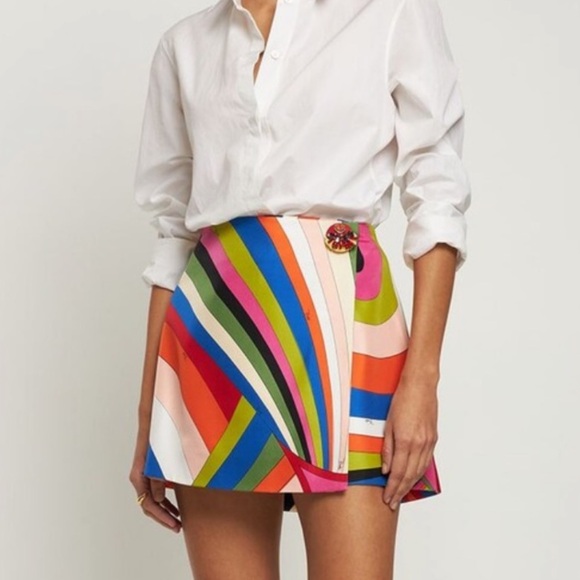 Emilio Pucci Dresses & Skirts - Emilio Pucci Iride Wrap Mini Skirt
